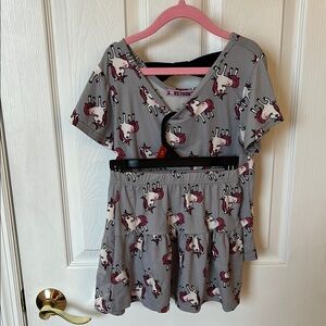 Gray Unicorn Kids Matching 3 Piece Set, size 6X